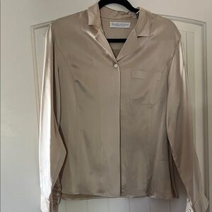 Valerie Stevens Cream Silk Blouse